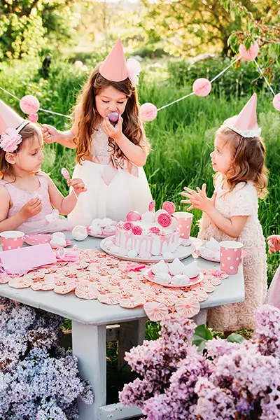 Anniversaire en rose Feu d'artifete